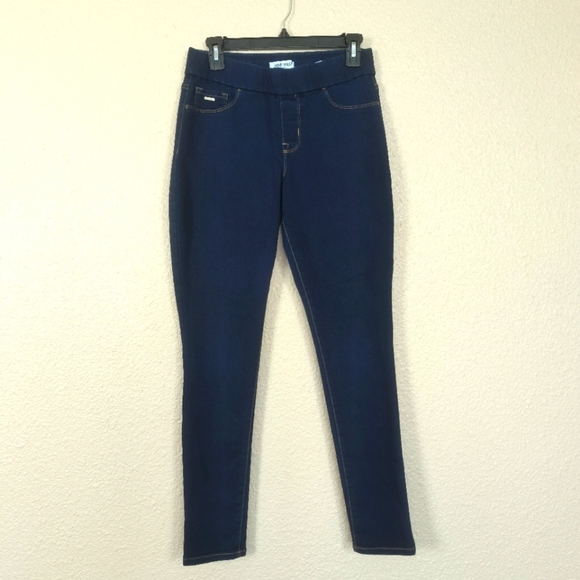 Nine west Jeans Leggings Women's Stretch Denim Jeggings Size 6 with Elastic Wais - Picture 1 of 10
